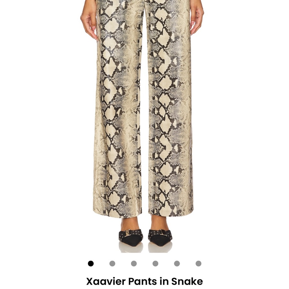 Xaavier Snake Print Wide Leg Pants